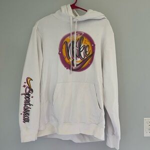Nike White Hoodie with Graphic